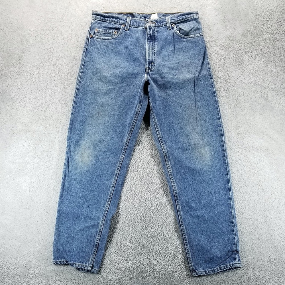 VTG Levi's 550 Jeans Mens 36x31 Blue Relaxed Tapered Made In USA 90s Denim